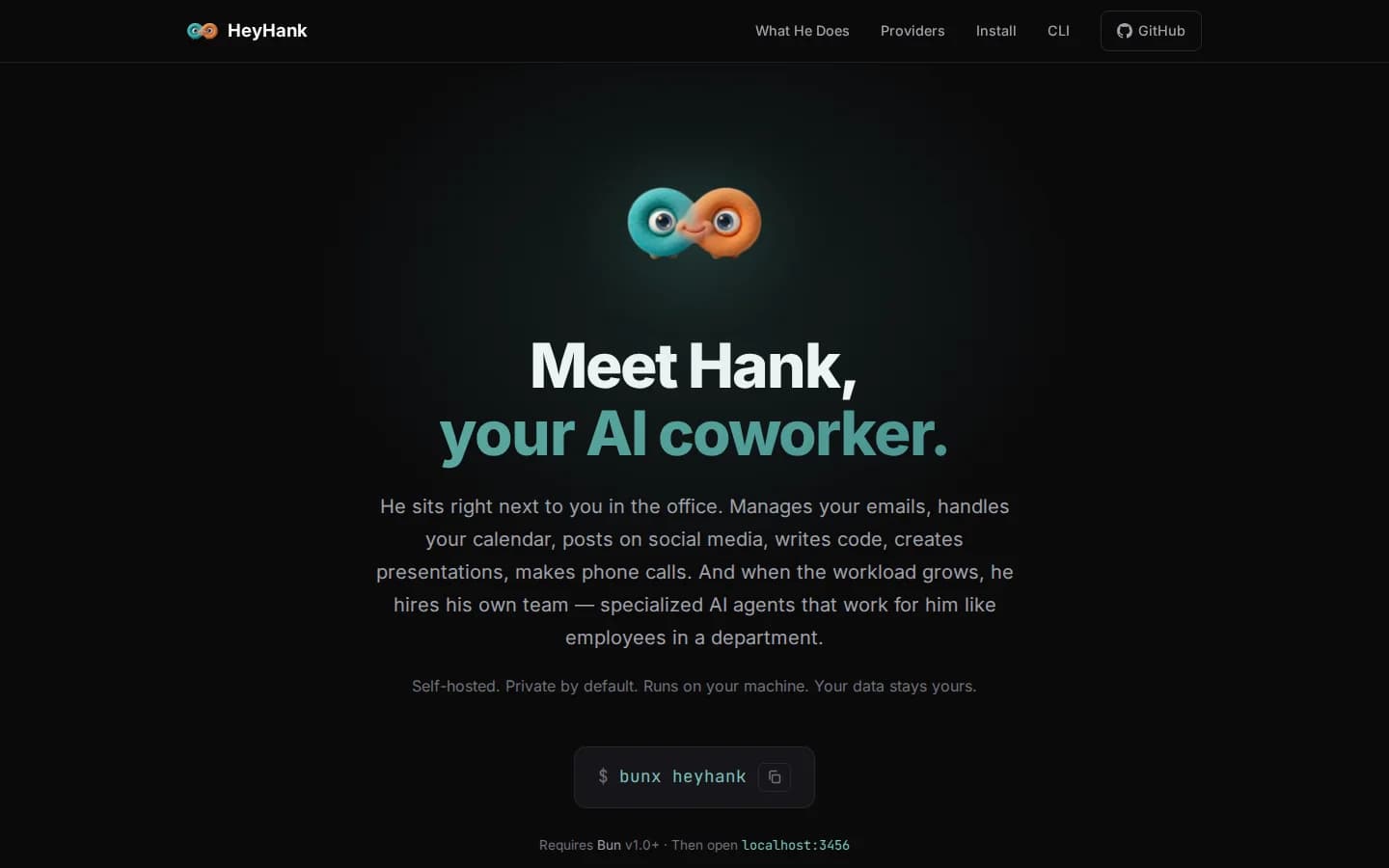 HeyHank — Projekt-Screenshot